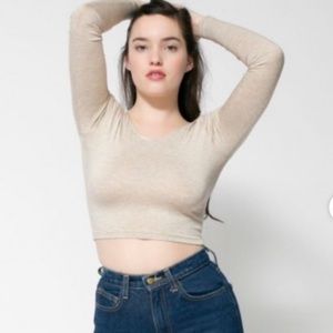 AA long sleeve crop top